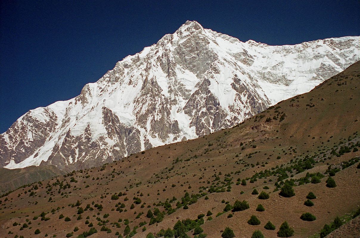 14 Nanga Parbat On Trek From Tarashing To Rupal Face Base Camp As the trek to Nanga Parbat Base Camp continues, more and more of the Rupal Face comes into view.